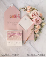 WEDDING INVITATIONS vintage lace/ rustic lace Handmade wedding invitation, lace invites19