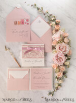 WEDDING INVITATIONS vintage lace/ rustic lace Handmade wedding invitation, lace invites19