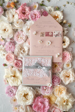 WEDDING INVITATIONS vintage lace/ rustic lace Romantic  Wedding Stationery Vintage Lace Presonalized Invitation Light Grey and Blush Pink39