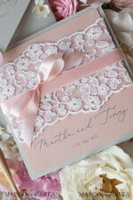 WEDDING INVITATIONS vintage lace/ rustic lace Romantic  Wedding Stationery Vintage Lace Presonalized Invitation Light Grey and Blush Pink39