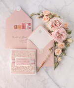 WEDDING INVITATIONS vintage lace/ rustic lace Modern Wedding invitations, elegant lace stationery19
