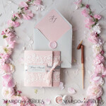WEDDING INVITATIONS vintage lace/ rustic lace Elegant Vintage Lace Wedding Invitations Romantic Bespoke Grey Wedding Cards Glamour Pink Wedding Invitation Suite Pocket Wedding Invites37
