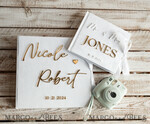 PHOTO ALBUM/ PHOTO BOX   Polaroid photo album with writing space Velvet Polaroid photo album with writing space, Wedding Album Velvet With Mirror Gold Lettering, Personalized Photo Guest Book, Instax Wedding Book, Photo Booth Album 9