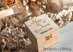 rustic Custom Wooden Wedding Ring Box, wooden gold Box For Rings Or Bands Personalised, Wood Ring Box for ceremony 8