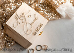 rustic Custom Wooden Wedding Ring Box, wooden gold Box For Rings Or Bands Personalised, Wood Ring Box for ceremony 8