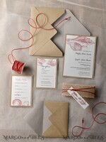 WEDDING INVITATIONS passport to love/ beach wedding invites  Beach Wedding invitations Seashells Wedding Invites destination wedding Cards with  burlap belly band 8