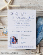 WEDDING INVITATIONS passport to love/ beach wedding invites  White Beach  Passport Wedding Invitation, Seahorses Wedding Cards  Boarding Pass,  Beach Passport Wedding Invitations  Abroad, 7