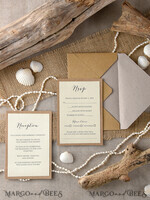 WEDDING INVITATIONS passport to love/ beach wedding invites  Beach Wedding invitations starfish burlap  Wedding Invites destination wedding Cards with  pearls9