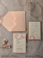 WEDDING INVITATIONS passport to love/ beach wedding invites  Beach Wedding invitations Seashells  Wedding Invites destination wedding Cards with  tag and twine Eco envelope8