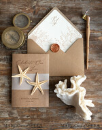 WEDDING INVITATIONS passport to love/ beach wedding invites  Beach  Wedding invitations Vellum bally band Wedding Invites with starfish Rustic Pocket Fold wedding Cards 5