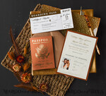 WEDDING INVITATIONS passport to love/ beach wedding invites  Terracotta Gold Passport Wedding Invitation, Wedding Cards  Boarding Pass,  Passport Wedding Invitations  Abroad, Destination Wedding Invites, Travel Map Wedding Stationary11