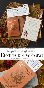WEDDING INVITATIONS passport to love/ beach wedding invites  Terracotta Gold Passport Wedding Invitation, Wedding Cards  Boarding Pass,  Passport Wedding Invitations  Abroad, Destination Wedding Invites, Travel Map Wedding Stationary11
