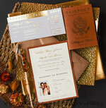 WEDDING INVITATIONS passport to love/ beach wedding invites  Terracotta Gold Passport Wedding Invitation, Wedding Cards  Boarding Pass,  Passport Wedding Invitations  Abroad, Destination Wedding Invites, Travel Map Wedding Stationary11