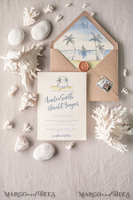 WEDDING INVITATIONS passport to love/ beach wedding invites  Beach Wedding invitations Starfish Wedding Invites Tropical wedding Cards with twine Vellum envelope19