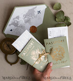 WEDDING INVITATIONS passport to love/ beach wedding invites  Sage Green Passport Wedding Invitation, Wedding Cards  Boarding Pass,  Tuscany Passport Wedding Invitations  Abroad, Destination Wedding Invites, Travel Map Wedding Stationary8