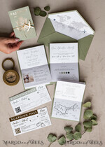 WEDDING INVITATIONS passport to love/ beach wedding invites  Sage Green Passport Wedding Invitation, Wedding Cards  Boarding Pass,  Tuscany Passport Wedding Invitations  Abroad, Destination Wedding Invites, Travel Map Wedding Stationary8
