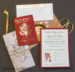 WEDDING INVITATIONS passport to love/ beach wedding invites  Maroon Gold  Passport Wedding Invitation, Map Wedding Cards  Boarding Pass,  Burgundy Passport Wedding Invitations  Abroad, Destination Wedding Invites, Travel Map Wedding Stationary11