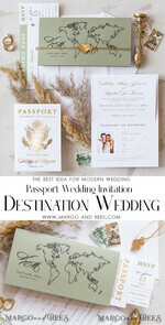 WEDDING INVITATIONS passport to love/ beach wedding invites  White Gold  Passport Wedding Invitation, Golden Plane Wedding Cards  Boarding Pass, Travel Passport Wedding Invitations  Abroad, Destination Wedding Invites, Travel Map Wedding Stationary18