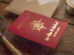WEDDING INVITATIONS passport to love/ beach wedding invites  Passport  Wedding invitations suite Gold  Wedding Invites air ticket  wedding Cards 6