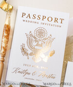 WEDDING INVITATIONS passport to love/ beach wedding invites  White Gold  Passport Wedding Invitation, Golden Plane Wedding Cards  Boarding Pass,  Tuscany Passport Wedding Invitations  Abroad, Destination Wedding Invites, Travel Map Wedding Stationary16