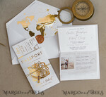 WEDDING INVITATIONS passport to love/ beach wedding invites  White Golden Passport Wedding Invitation, Golden Plane Wedding Cards  Boarding Pass,  Travel Passport Wedding Invitations  Abroad, Destination Wedding Invites, Travel Map Wedding Stationary, boarding pass invitations11