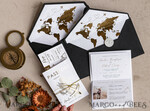 HOCHZEITS EINLADUNGEN Pass zur Liebe / Strandhochzeits-Einladungen Gold Weiß Schwarz Reisepass Hochzeitseinladung, Goldene Hochzeitskarten Boarding Pass, Reise Reisepass Hochzeitseinladungen im Ausland, Destination Hochzeitseinladungen, Reise-Karten Hochzeitspapier.11