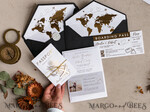 HOCHZEITS EINLADUNGEN Pass zur Liebe / Strandhochzeits-Einladungen Gold Weiß Schwarz Reisepass Hochzeitseinladung, Goldene Hochzeitskarten Boarding Pass, Reise Reisepass Hochzeitseinladungen im Ausland, Destination Hochzeitseinladungen, Reise-Karten Hochzeitspapier.11