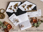 HOCHZEITS EINLADUNGEN Pass zur Liebe / Strandhochzeits-Einladungen Gold Weiß Schwarz Reisepass Hochzeitseinladung, Goldene Hochzeitskarten Boarding Pass, Reise Reisepass Hochzeitseinladungen im Ausland, Destination Hochzeitseinladungen, Reise-Karten Hochzeitspapier.11