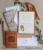 WEDDING INVITATIONS passport to love/ beach wedding invites  Terracotta Passport Wedding Invitation , Wedding Cards  Boarding Pass,  Passport Wedding Invitations  Abroad, Destination Wedding Invites, Travel Map Wedding Stationary11