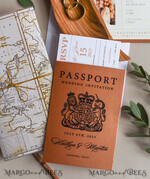 WEDDING INVITATIONS passport to love/ beach wedding invites  Terracotta Passport Wedding Invitation , Wedding Cards  Boarding Pass,  Passport Wedding Invitations  Abroad, Destination Wedding Invites, Travel Map Wedding Stationary11