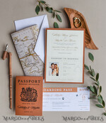 WEDDING INVITATIONS passport to love/ beach wedding invites  Terracotta Passport Wedding Invitation , Wedding Cards  Boarding Pass,  Passport Wedding Invitations  Abroad, Destination Wedding Invites, Travel Map Wedding Stationary11