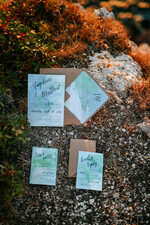 WEDDING INVITATIONS passport to love/ beach wedding invites  Watercolor beach Wedding Invitations, Minimalist Watercolor Seaside Wedding Invites, Italian Wedding Cards 7