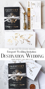 WEDDING INVITATIONS passport to love/ beach wedding invites  Gold  Passport Wedding Invitation, Map Wedding Cards  Boarding Pass,  Black Passport Wedding Invitations  Abroad, Destination Wedding Invites, Travel Map Wedding Stationary17