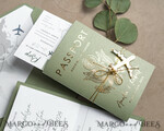 WEDDING INVITATIONS passport to love/ beach wedding invites  Sage Green Passport Wedding Invitation, Wedding Cards  Boarding Pass,  Tuscany Passport Wedding Invitations  Abroad, Destination Wedding Invites, Travel Map Wedding Stationary21