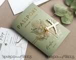 WEDDING INVITATIONS passport to love/ beach wedding invites  Sage Green Passport Wedding Invitation, Wedding Cards  Boarding Pass,  Tuscany Passport Wedding Invitations  Abroad, Destination Wedding Invites, Travel Map Wedding Stationary21