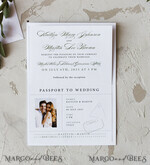 WEDDING INVITATIONS passport to love/ beach wedding invites  White Gold Passport Wedding Invitation, Golden Plane Wedding Cards  Boarding Pass,  Olive green Travel Passport Wedding Invitations  Abroad, Destination Wedding Invites22