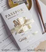 WEDDING INVITATIONS passport to love/ beach wedding invites  White Gold  Passport Wedding Invitation, Golden Plane Wedding Cards  Boarding Pass,  Travel Passport Wedding Invitations  Abroad, Destination Wedding Invites, Travel Map Wedding Stationary15