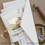 WEDDING INVITATIONS passport to love/ beach wedding invites  White Gold  Passport Wedding Invitation, Golden Plane Wedding Cards  Boarding Pass,  Travel Passport Wedding Invitations  Abroad, Destination Wedding Invites, Travel Map Wedding Stationary15