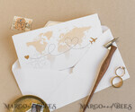 WEDDING INVITATIONS passport to love/ beach wedding invites  White Gold  Passport Wedding Invitation, Golden Plane Wedding Cards  Boarding Pass,  Travel Passport Wedding Invitations  Abroad, Destination Wedding Invites, Travel Map Wedding Stationary15