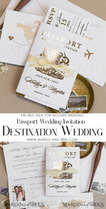 WEDDING INVITATIONS passport to love/ beach wedding invites  White Gold  Passport Wedding Invitation, Golden Plane Wedding Cards  Boarding Pass,  Travel Passport Wedding Invitations  Abroad, Destination Wedding Invites, Travel Map Wedding Stationary15
