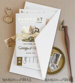 WEDDING INVITATIONS passport to love/ beach wedding invites  White Gold  Passport Wedding Invitation, Golden Plane Wedding Cards  Boarding Pass,  Travel Passport Wedding Invitations  Abroad, Destination Wedding Invites, Travel Map Wedding Stationary15