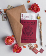 WEDDING INVITATIONS passport to love/ beach wedding invites  Beautiful wedding invitations, destination elopement stationery Passport Wedding Invitations11