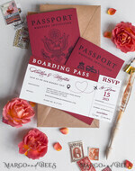 WEDDING INVITATIONS passport to love/ beach wedding invites  Beautiful wedding invitations, destination elopement stationery Passport Wedding Invitations11