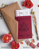 WEDDING INVITATIONS passport to love/ beach wedding invites  Beautiful wedding invitations, destination elopement stationery Passport Wedding Invitations11