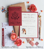 WEDDING INVITATIONS passport to love/ beach wedding invites  Beautiful wedding invitations, destination elopement stationery Passport Wedding Invitations11