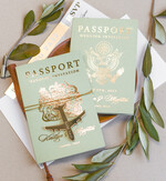 WEDDING INVITATIONS passport to love/ beach wedding invites  Sage Green Tusacny Passport Wedding Invitation, Gold Greece Wedding Cards Boarding Pass, Passport Wedding Invitations  Abroad, Greenery Destination Wedding Invites, Travel Map Wedding Stationary11