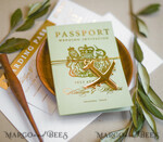 WEDDING INVITATIONS passport to love/ beach wedding invites  Sage Green Tuscany  Passport Wedding Invitation, Golden Plane Wedding Cards  Boarding Pass, Greece Passport Wedding Invitations  Abroad, Destination Wedding Invites, Travel Map Wedding Stationary16