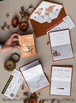 WEDDING INVITATIONS passport to love/ beach wedding invites  Gold terracotta Passport Wedding Invitation, Burnt Orange Gold Wedding Cards Boarding Pass, Travel Passport Wedding Invitations Abroad, Destination Wedding Invites, Travel Map Wedding Stationary14