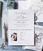 WEDDING INVITATIONS passport to love/ beach wedding invites  The wedding invitations card, destination elopement stationery15