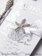 WEDDING INVITATIONS passport to love/ beach wedding invites  The wedding invitations card, destination elopement stationery15
